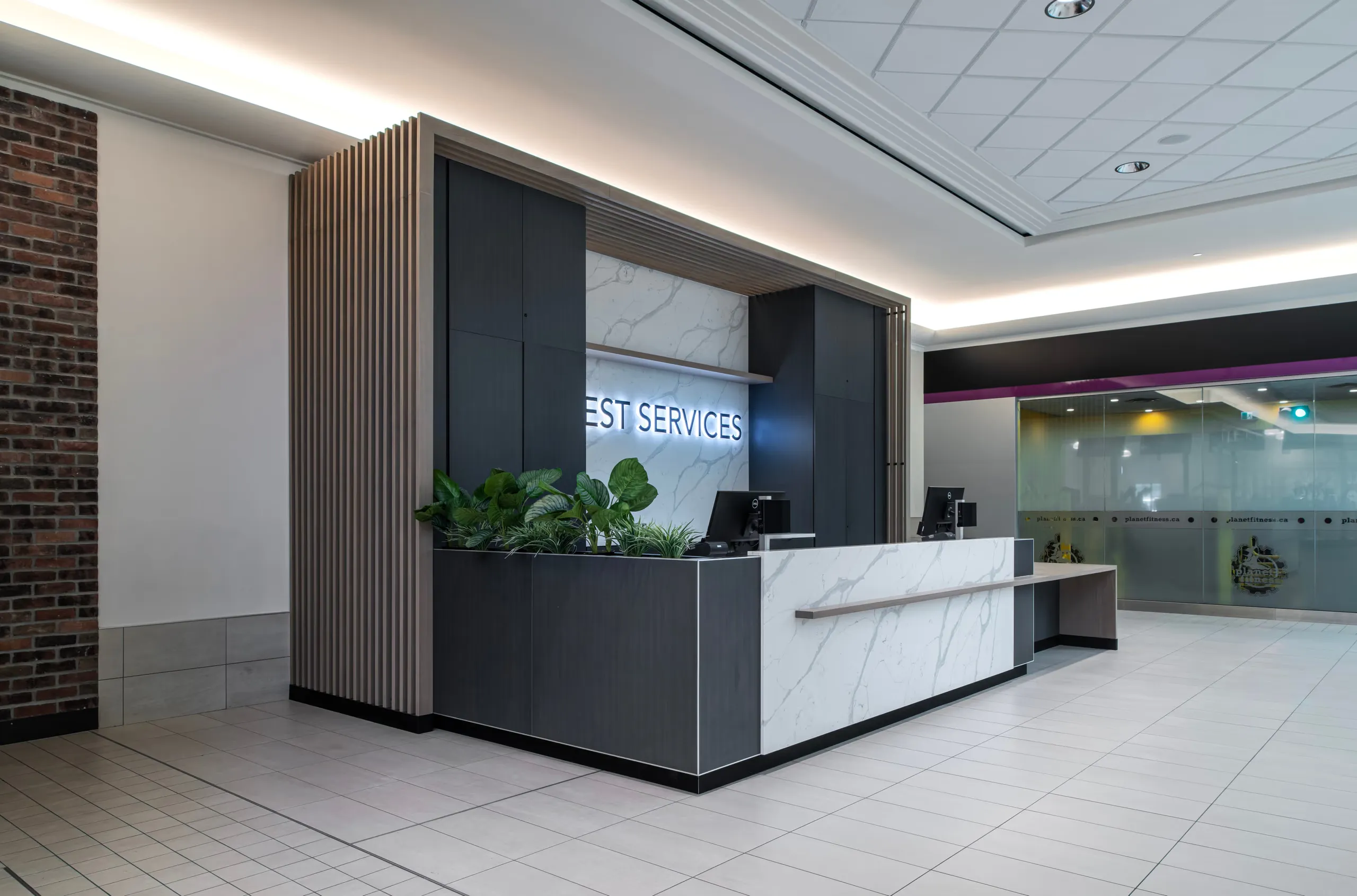 Orchard Park Mall guest services desk